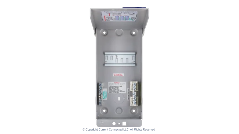 High quality photo of the Midnite Solar - MNPV3 - PV Breaker/Combiner Box - Internal View. Photographed by Current Connected