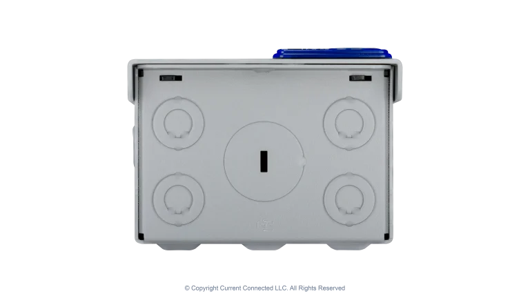 High quality photo of the Midnite Solar - MNPV3 - PV Breaker/Combiner Box - Bottom View. Photographed by Current Connected