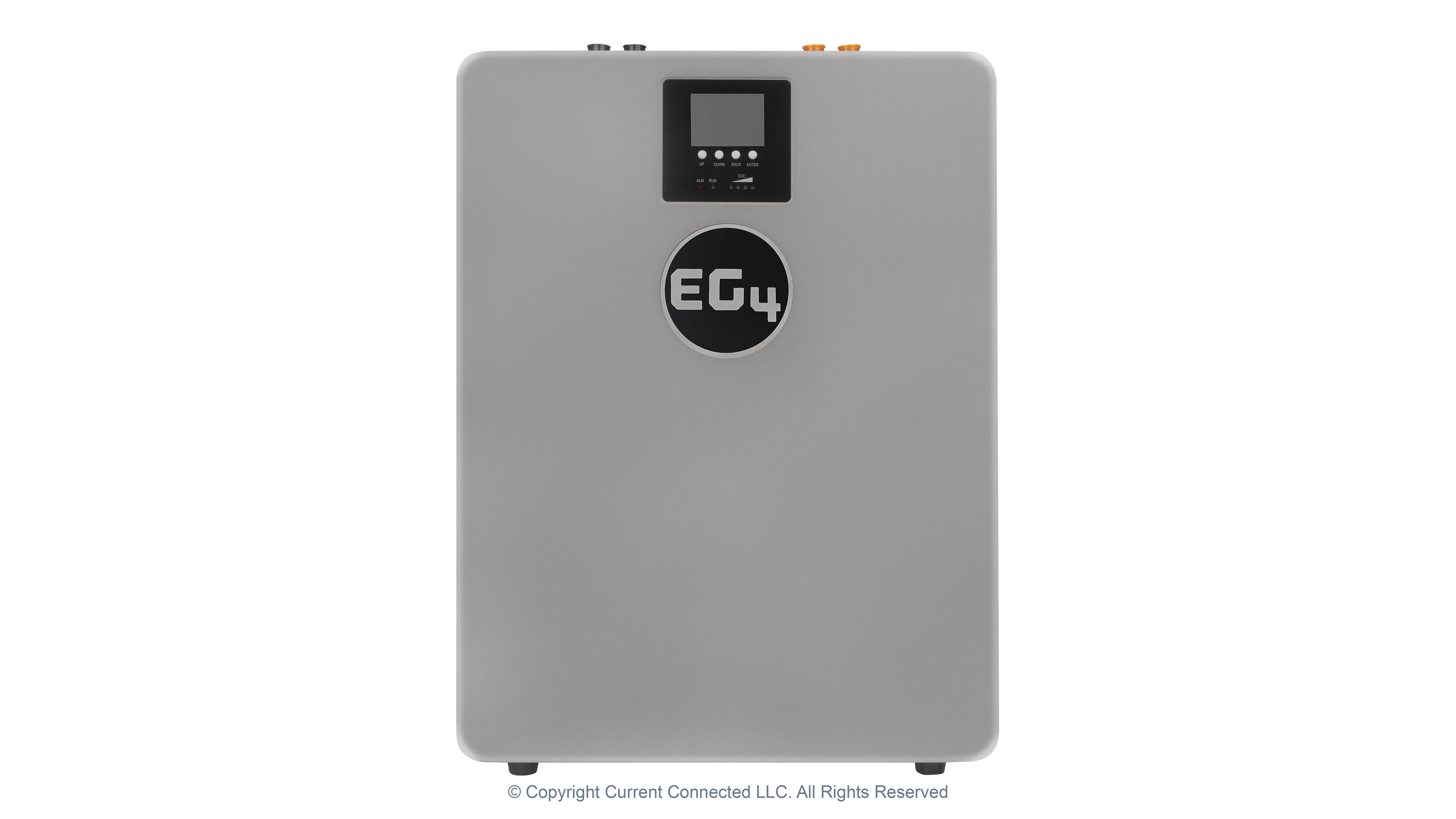 A high quality image of the 48V 100AH LL Indoor Wall Mount Battery Front view provided by EG4 Electronics