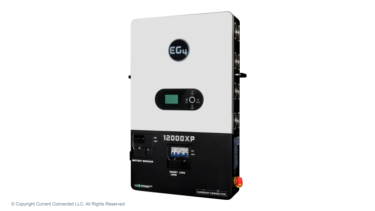 High quality photo of the EG4 - EG412000XPV1 - 48V Off-Grid All-In-One - Right View. Photographed by Current Connected
