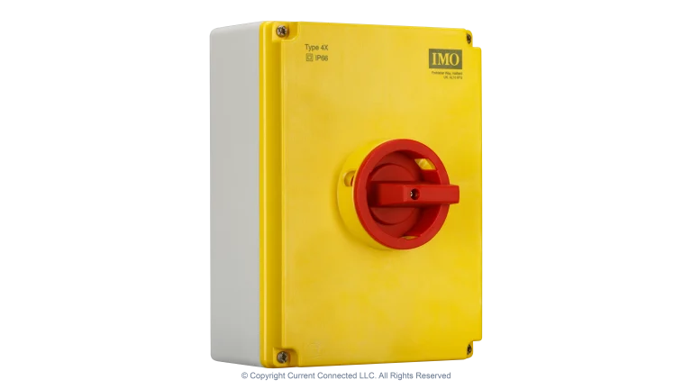 High quality photo of the IMO - PE69-3063 - PV Isolator 63-125 - Angled View. Photographed by Current Connected.