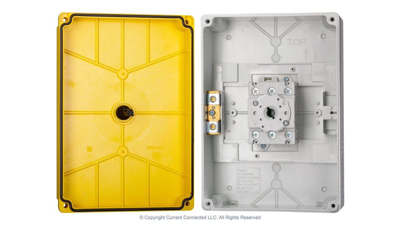 High quality photo of the IMO PV (Solar) Isolator 63A Internal. Photographed by Current Connected.