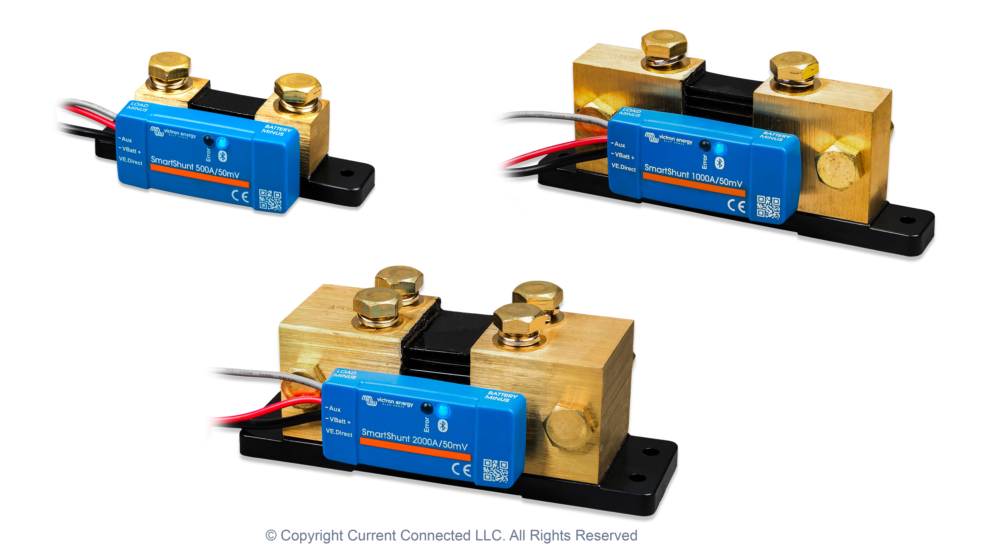SmartShunt 500A-50mV Group Image High quality photo of the SmartShunt 500A-50mV Group Image. Photographed by Current Connected.