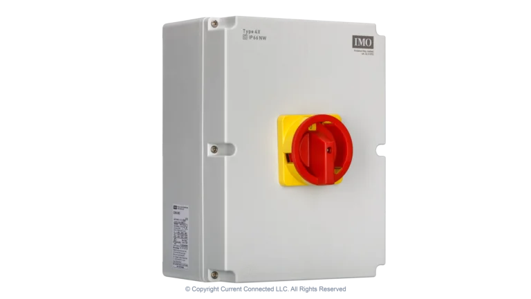 High quality photo of the IMO Changeover Switch, 3 Pole 63A ISO. Photographed by Current Connected.