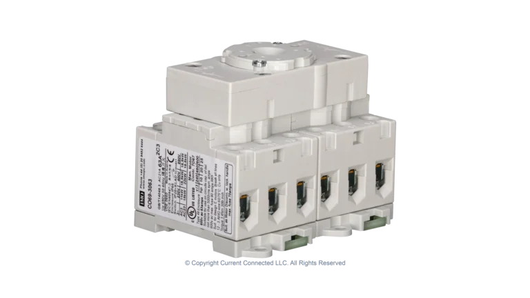 High quality photo of the IMO Changeover Switch, 3 Pole 63A Internal Switch. Photographed by Current Connected.