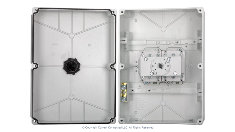 High quality photo of the IMO Changeover Switch, 3 Pole 63A Internal view. Photographed by Current Connected.