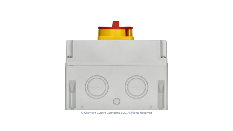 High quality photo of the IMO Changeover Switch, 3 Pole 63A Bottom view. Photographed by Current Connected.