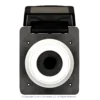 High quality photo of the Marinco 50A twist-lock power inlet with the door in the open position, photographed by Current Connected