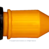 High quality photo of the boot for a Marinco 50A twist-lock cord-end, photographed by Current Connected