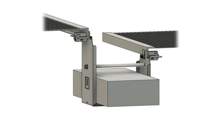 Image of the IntegraRack - IR-05RF1005 - IR-05 BallastBase Flat Roof Mount - Right tilt. Provided by IntegraRack.
