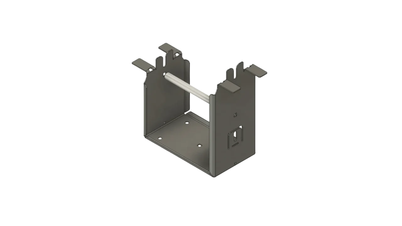 Image if the IntegraRack - IR-05RF1005 - IR-05 BallastBase Flat Roof Mount - Left Rear View. Provided by IntegraRack