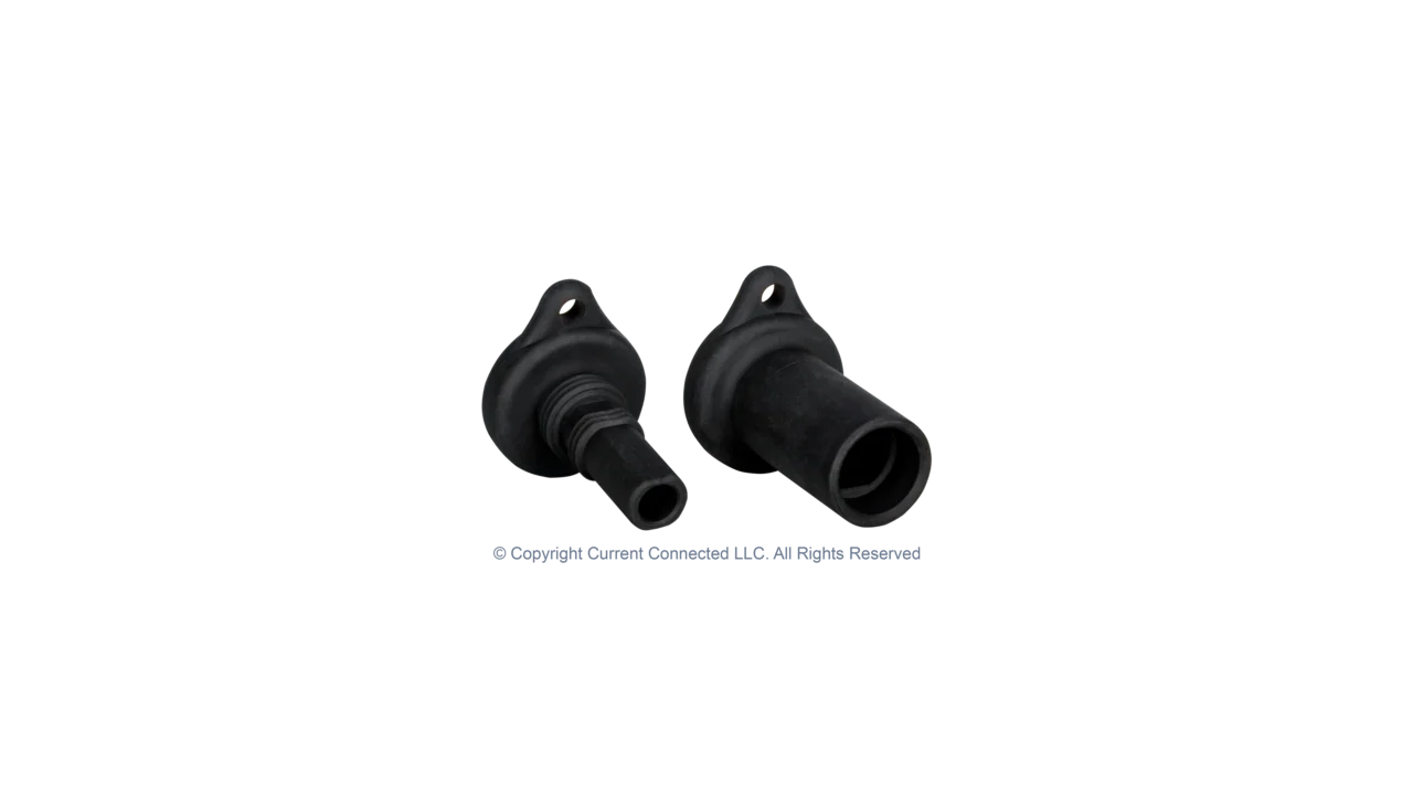 High quality photo of the Staubli - 32.0716-32.0717 - MC4 Sealing Caps - Plug Angled View. Photographed by Current Connected