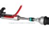 High quality photo of the Staubli - 32.6128-64100 - MC4 and MC4-Evo 2 Connector Installation Tool Set (UL) - Torque Tool In-Use. Photographed by Current Connected