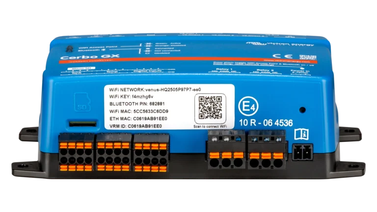 High quality photo of the Victron - BPP900451100 - Cerbo GX MK2 System Controller - Front View photographed by Current Connected