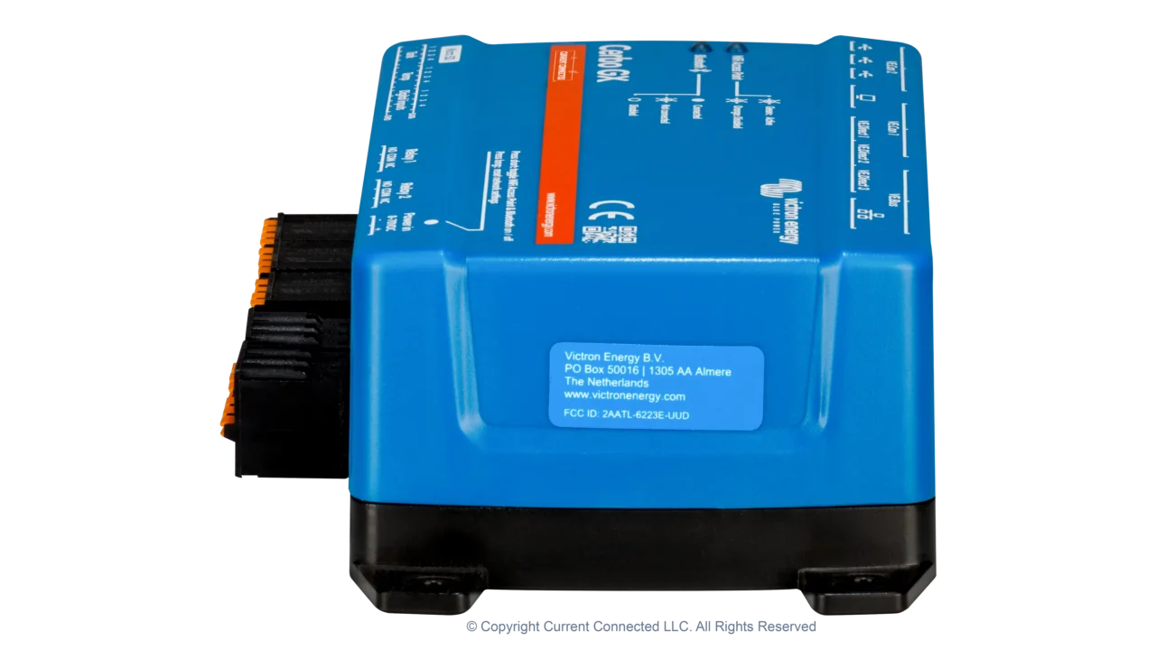High quality photo of the right side of the Victron BPP900451100 Cerbo GX MK2 System Controller - photographed by Current Connected