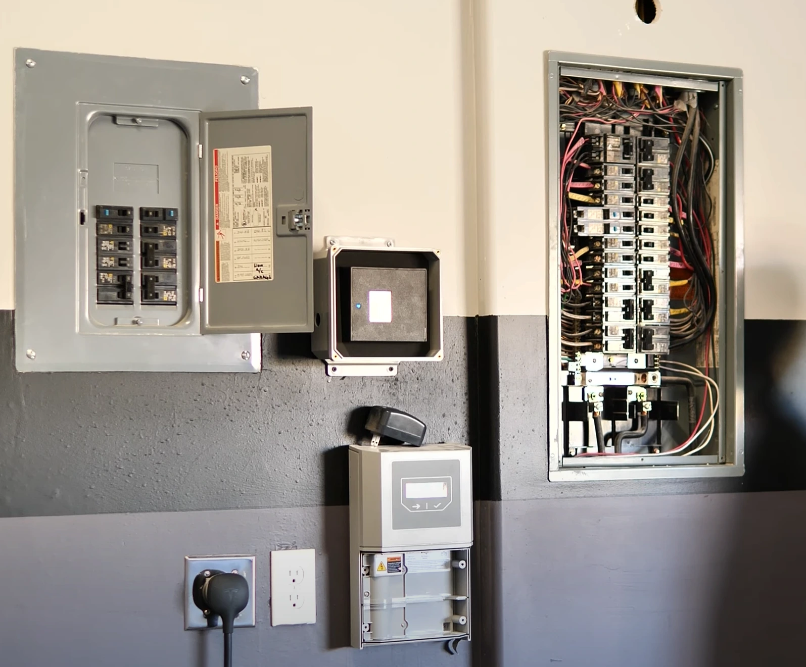 High quality photo of a panel before installing solar. Photographed by Current Connected.