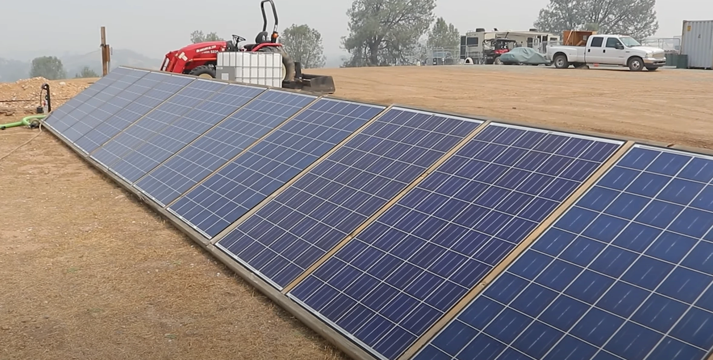 High quality photo of Panels ground mounted featured in the Current Connected weekly newsletter. Photographed by Current Connected.