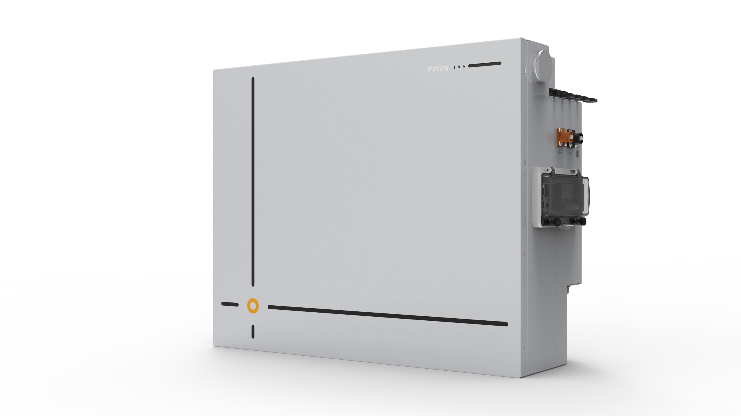 High quality photo of the Pytes - V10 - Wallmount Battery - right view. Provided by Pytes USA