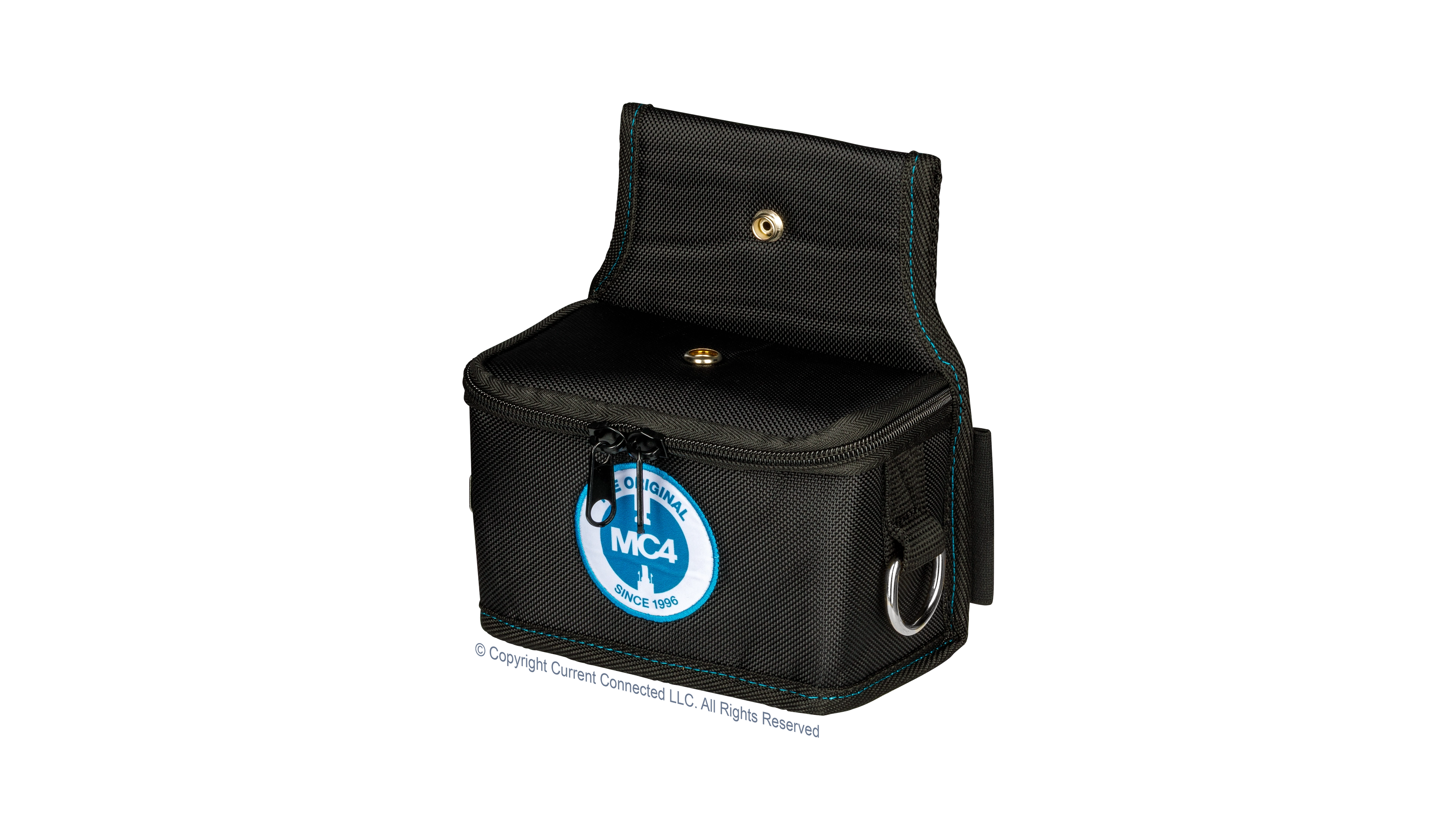 High quality photo of the Staubli - 32.0387 - Staubli Installer Tool Belt SET Installer tool belt SET -Small Bag Angled View. Photographed by Current Connected