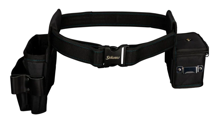 High quality photo of the Staubli - 32.0387 - Staubli Installer Tool Belt SET Installer tool belt SET - In Use View. Photographed by Current Connected