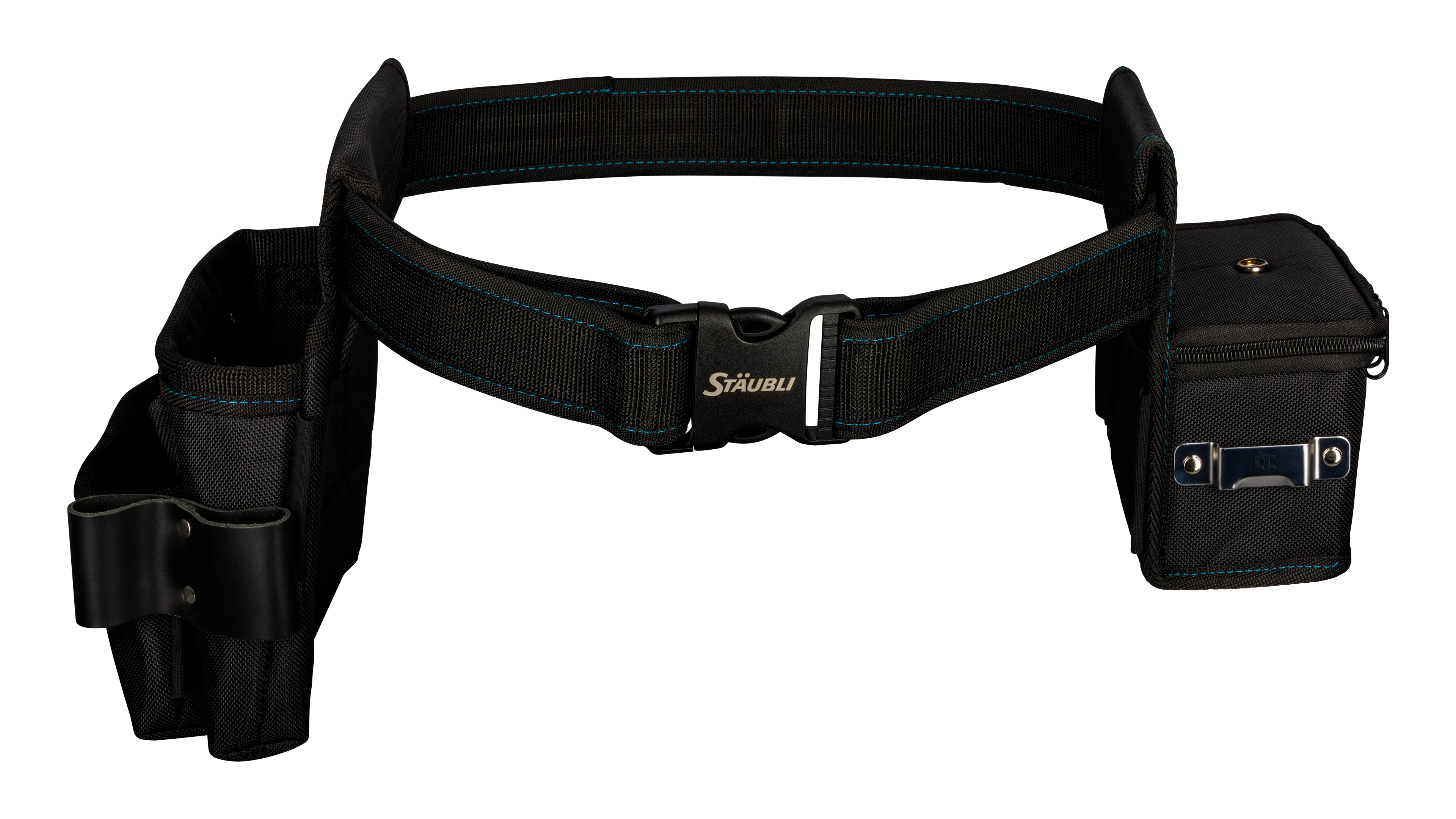 High quality photo of the Staubli - 32.0387 - Staubli Installer Tool Belt SET Installer tool belt SET - In Use View. Photographed by Current Connected