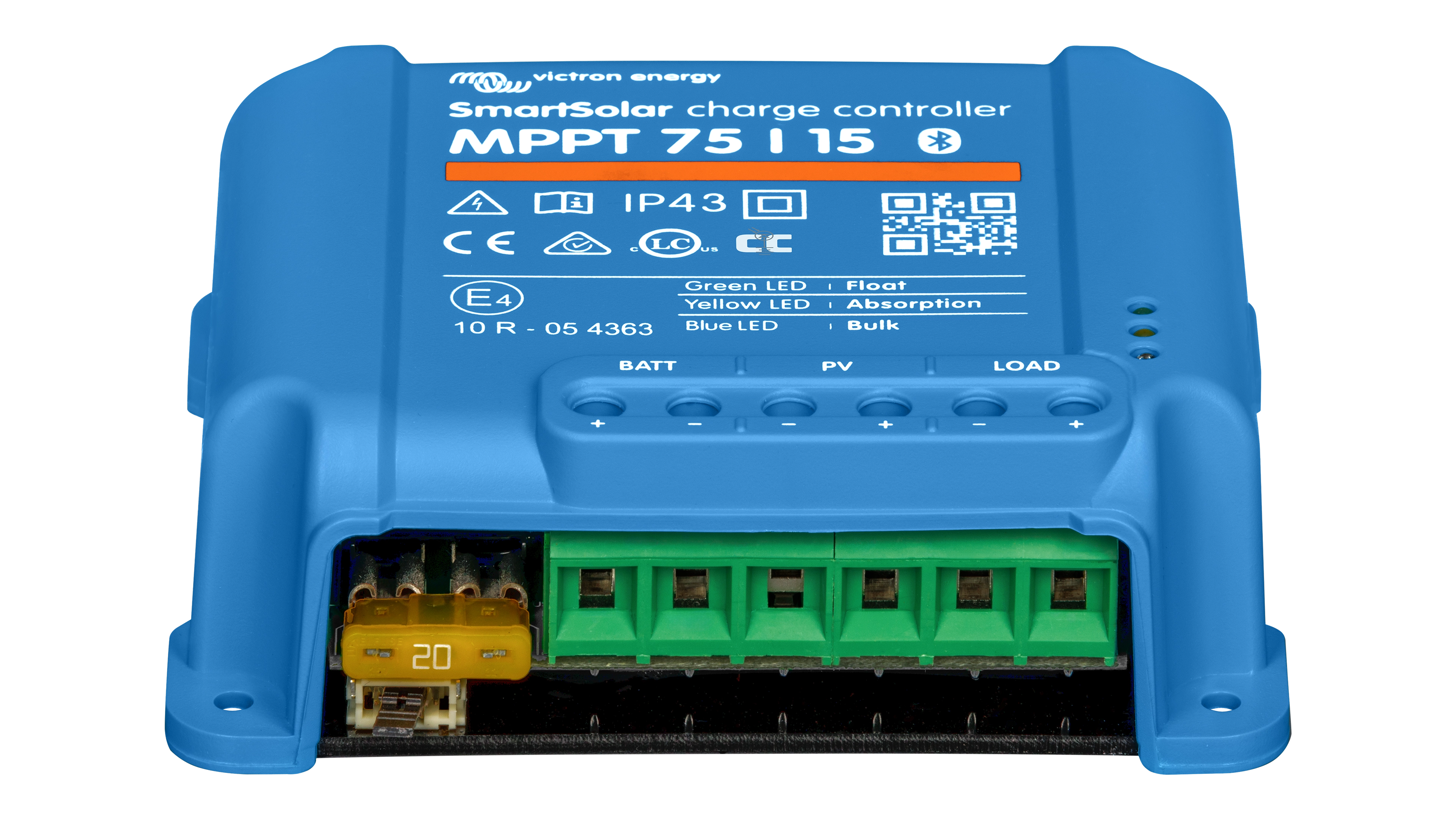 Victron - SCC075015060R - SmartSolar MPPT VE.Direct Charge Controller-75V 15A Top Angle View