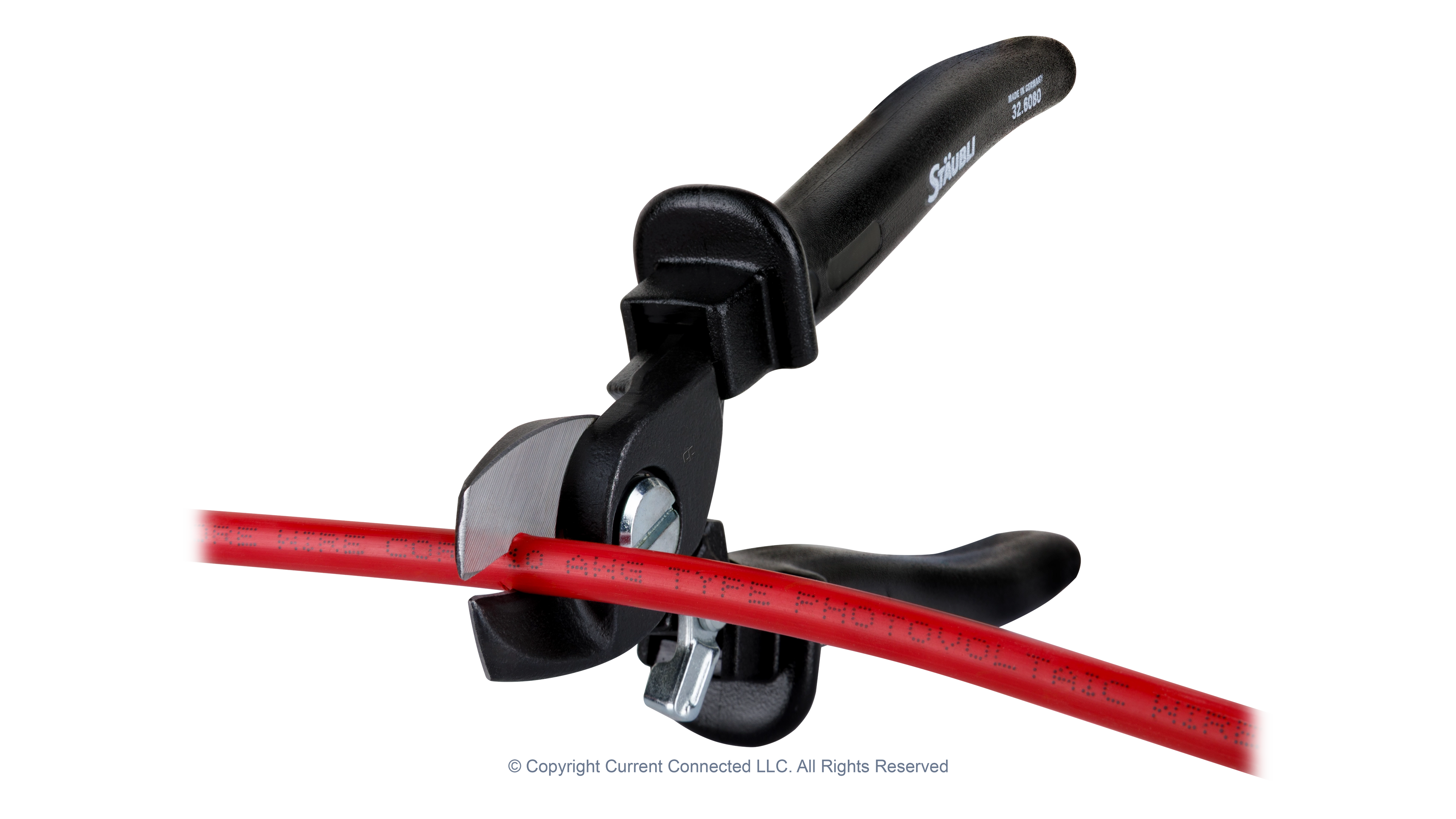 Staubli - 32.6080 - PV-WZ-KS Cable Shears - In Use View