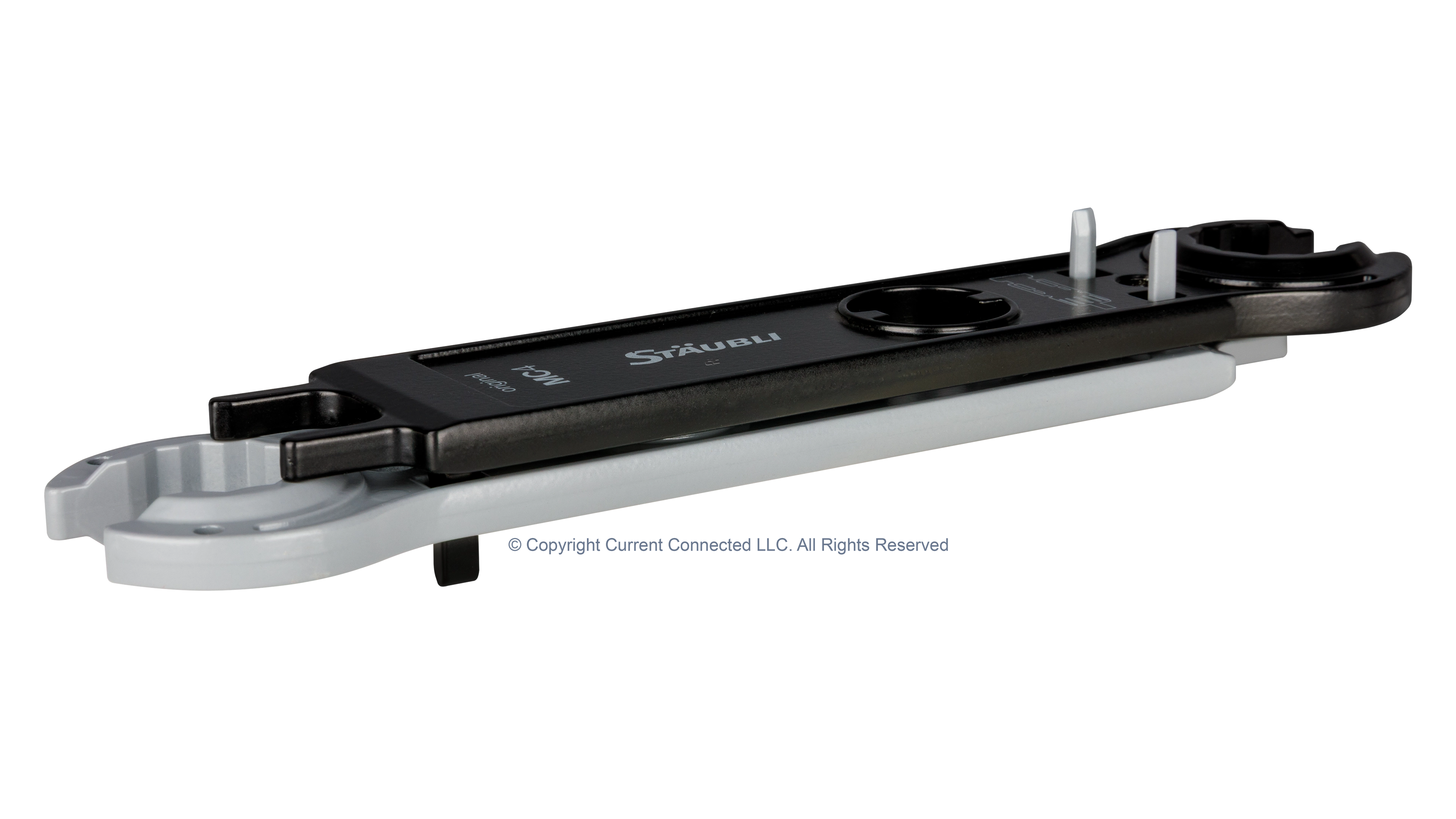 Staubli - 32.6058 - Staubli PV-MS-PLS Open-end spanner set Angled Side View High quality photo of the Staubli - 32.6058 - PV-MS-PLS Open-end spanner set Angled Side View. Photographed by Current Connected