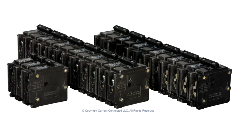 Eaton BR Circuit Breakers, Single and Double Pole Options, Amperage from 15A to 125A, Thermal-Magnetic Breakers, Plug On