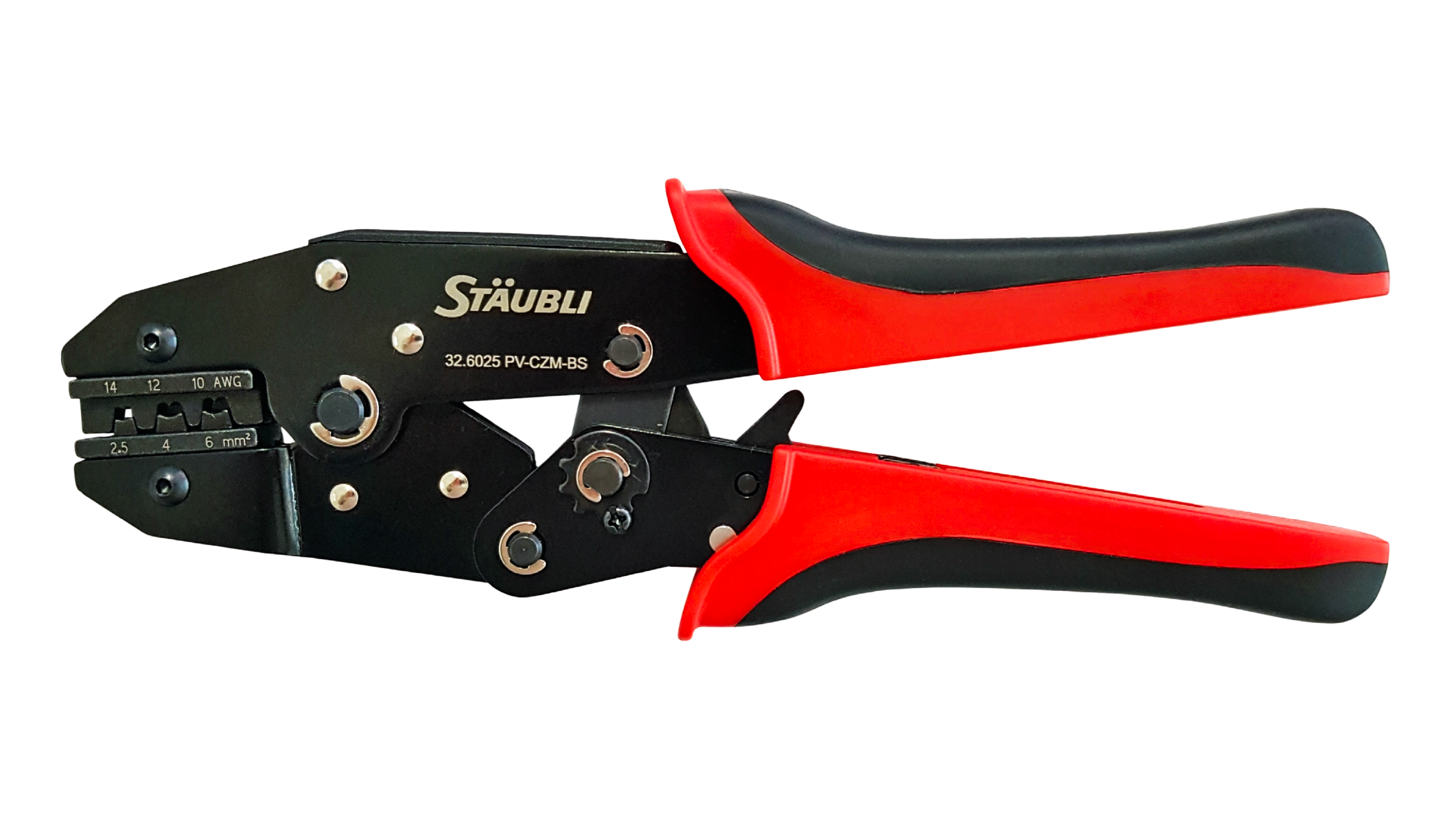 Staubli-32.6025-PV-CZM-BS-Crimping-pliers-Front-View