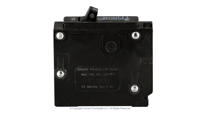 High quality photo of the Eaton - BR120 - Single Pole Breaker 20A -Side View. Photographed by Current Connected