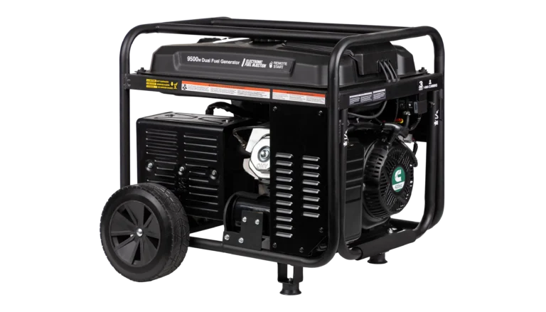 Cummins - A075C509 - Onan P9500DF EFI Dual-Fuel Portable Generator - Back View