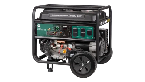 Cummins - A075C509 - Onan P9500DF EFI Dual-Fuel Portable Generator - Front View