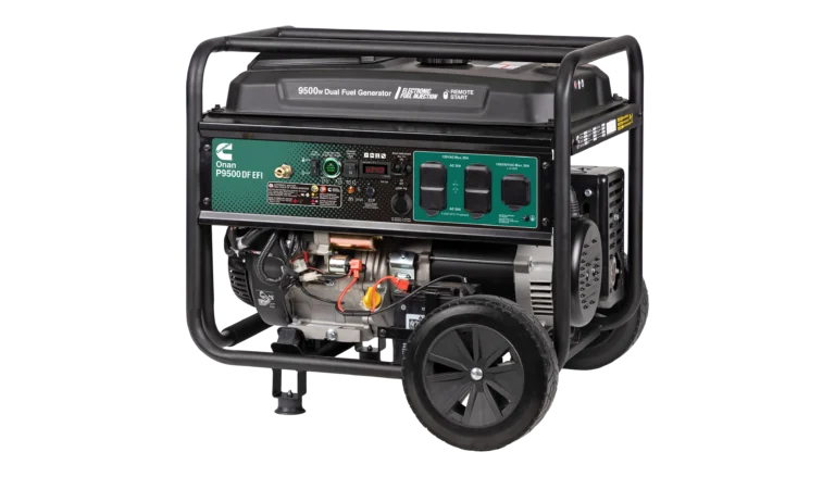 Cummins - A075C509 - Onan P9500DF EFI Dual-Fuel Portable Generator - Front View