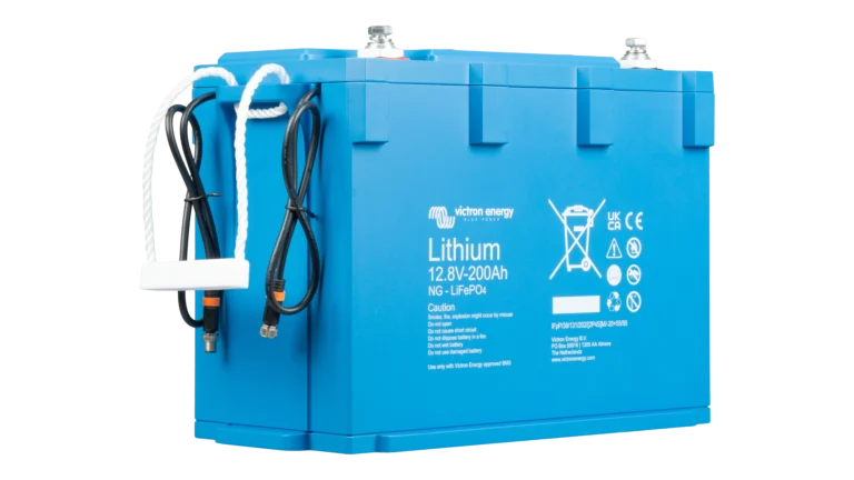 Victron - BAT512120620 - LiFePO4 Battery 12.8V 200Ah NG - Angled Left View