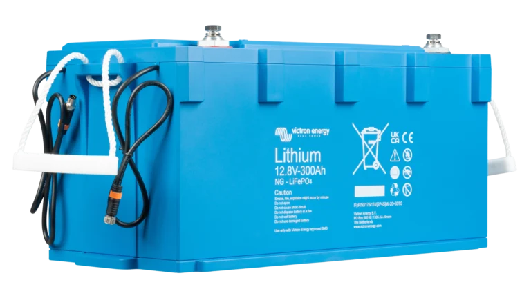 Victron - BAT512130620 - Victron LiFePO4 Battery 12,8V-300Ah NG - Angled Left View