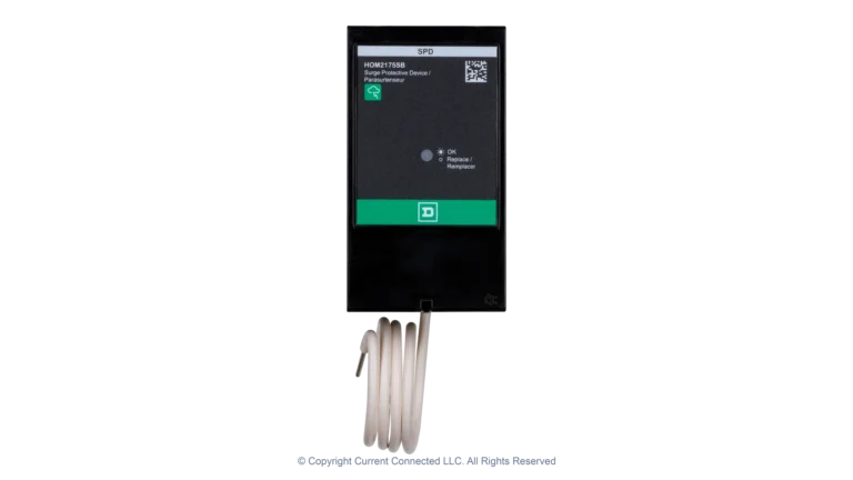 Square D Homeline Plug-in Surge Protector, Plug-In Device for Homeline Loadcenters, Secures Up to 25kA Surge Current per Phase