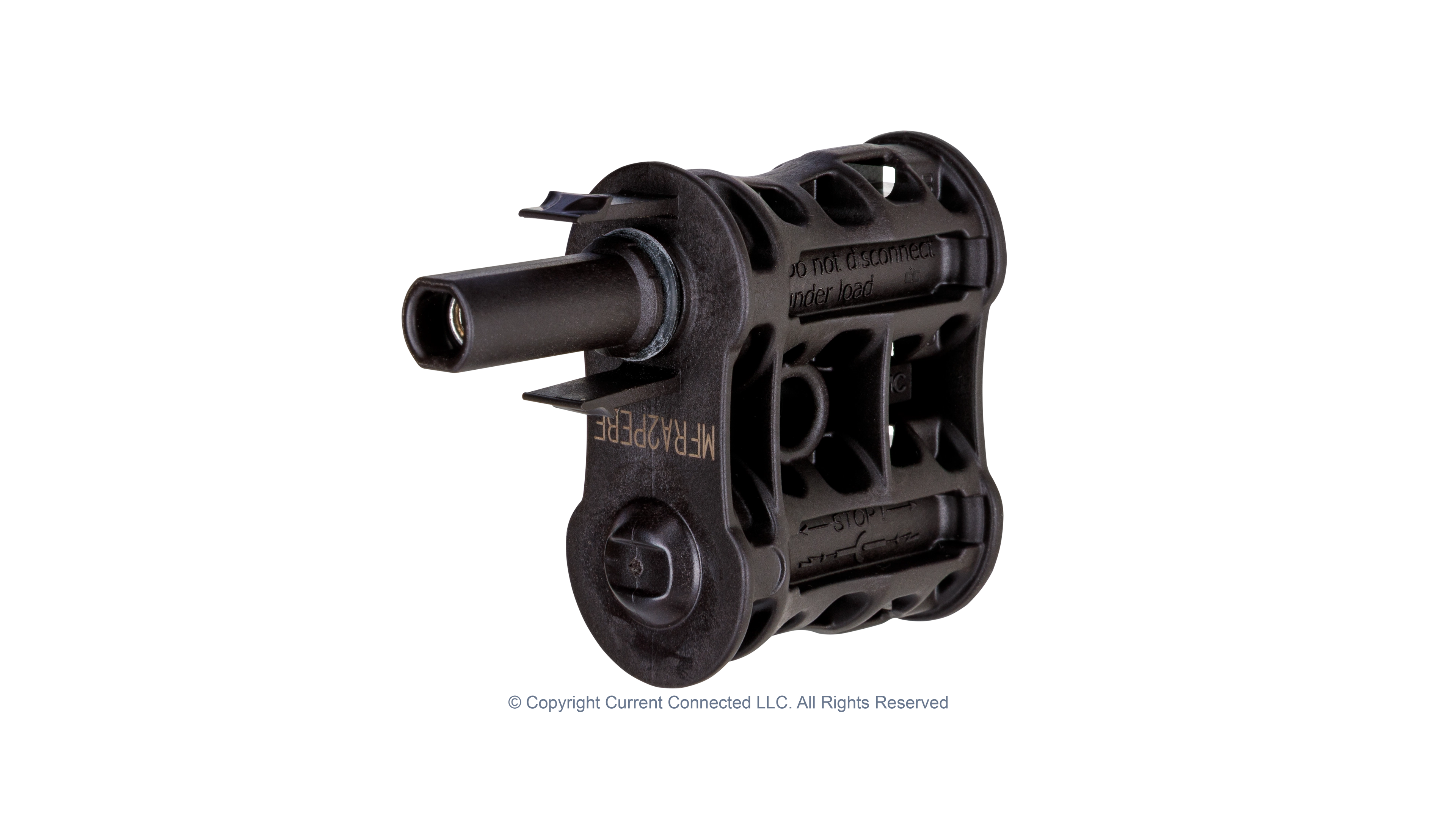 Staubli 32.0196 MC4-Evo 2 Female Branch Connector, Black Solar Connector