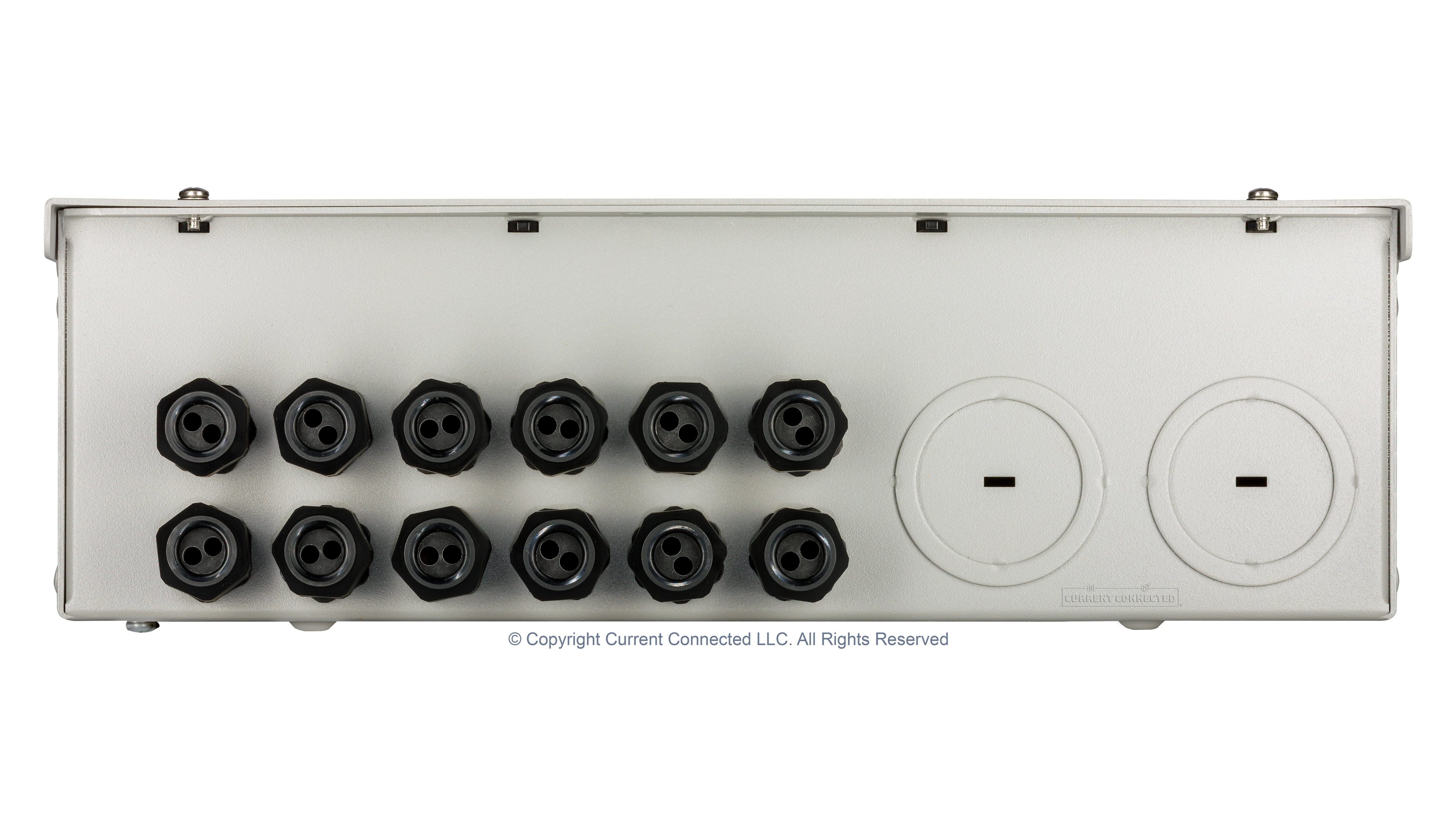 Midnite Solare - MNPV4BY3 - MidNite Solar 12 String 3 Output combiner - Bottom View