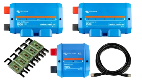 High quality photo of the Victron Lynx Power Distribution System Bundle with Lynx Shunt made for the Current Connected kits page. Photographed by Current Connected.