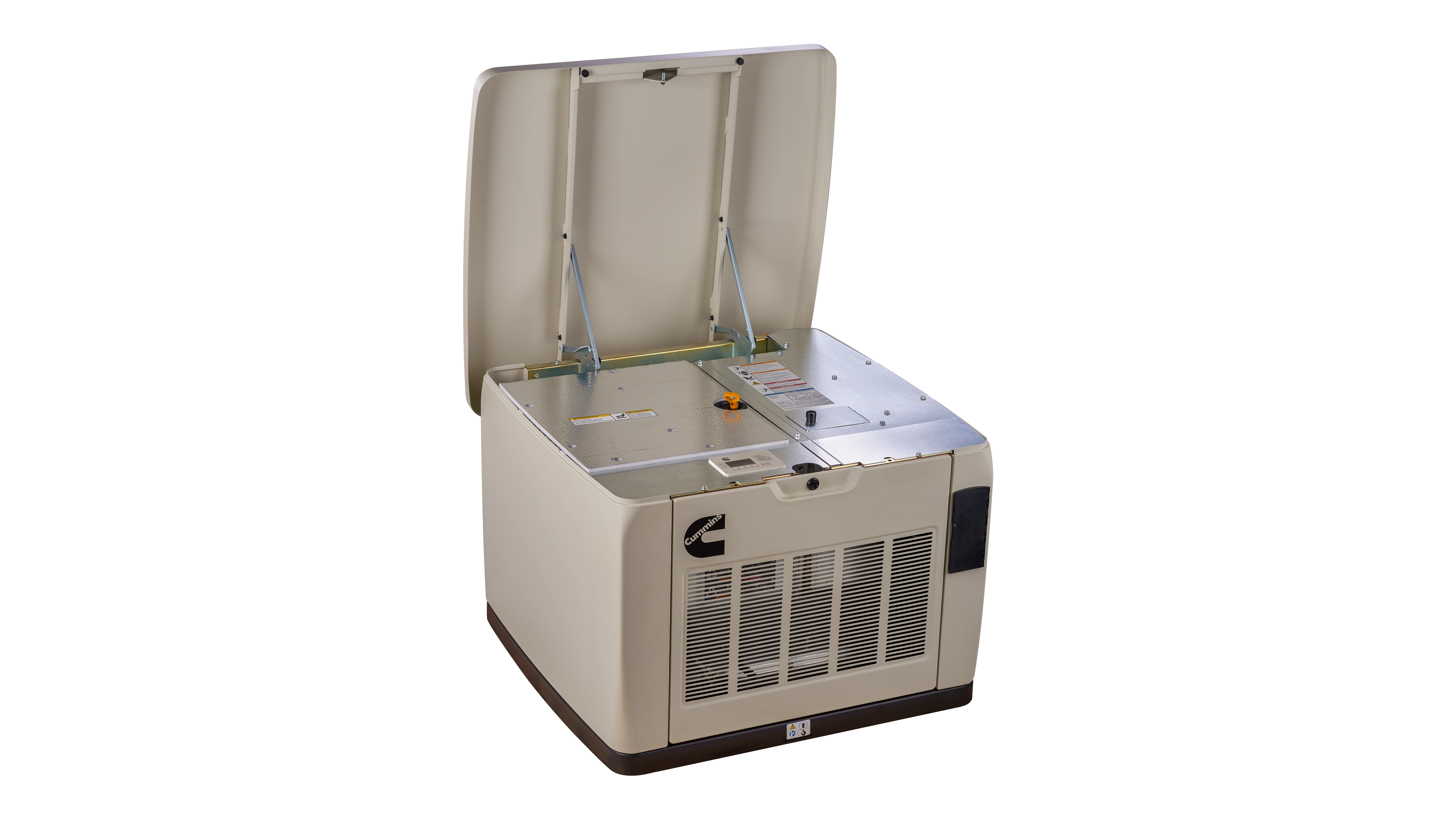 Cummins - A071Z390 - Connect Series C13N6H Air Cooled Generator - Angled Left Open View