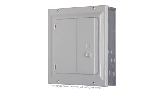 Eaton BR 125A 8-Space 16-Circuit Indoor Main Lug Loadcenter with Surface Door for Critical Loads or Small Main Panel