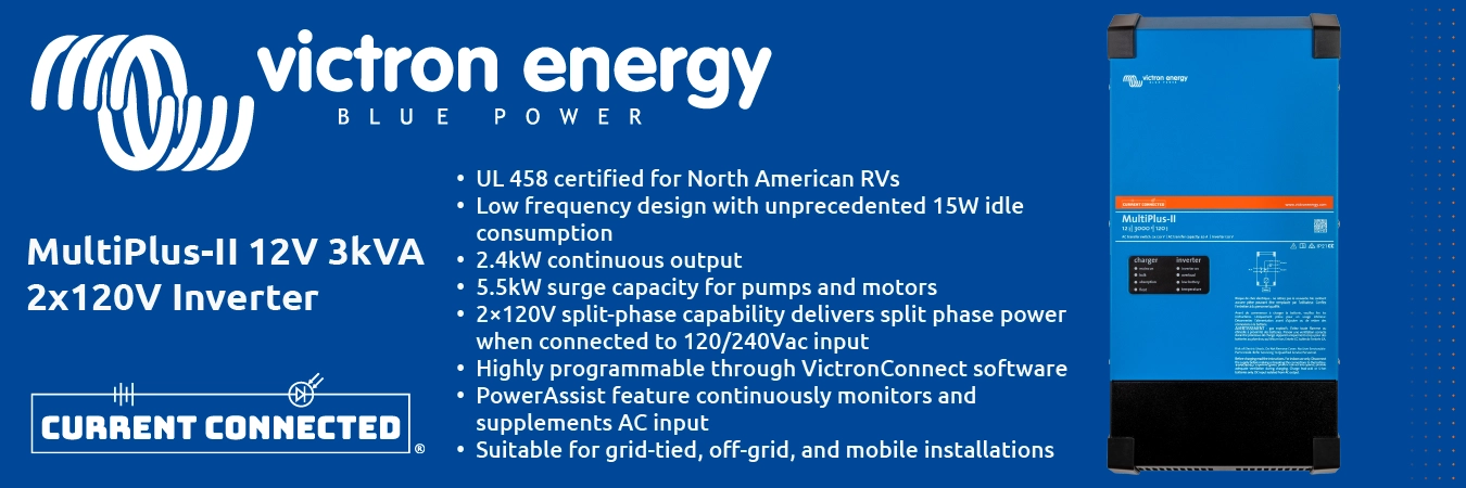 Victron Multiplus II 12V 3kVA 2x120V