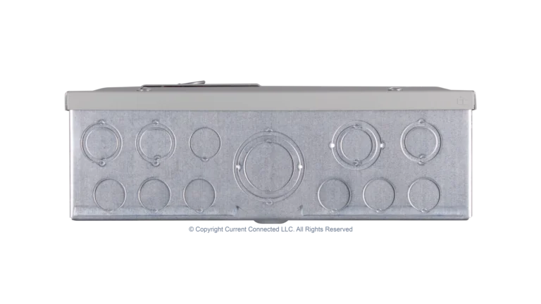 High quality photo of the Eaton - BRP100 - BR 100 AMP 24-Circuit Breaker Panel Kit - Bottom View. Photographed by Current Connected