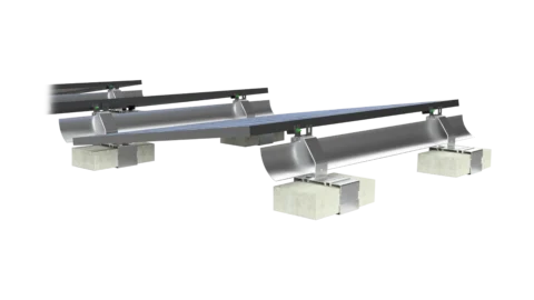 IntegraRack IR-08MBCB MultiBallast 8 Degree Solar Panel Mounting for Flat Roof or Ground Installations