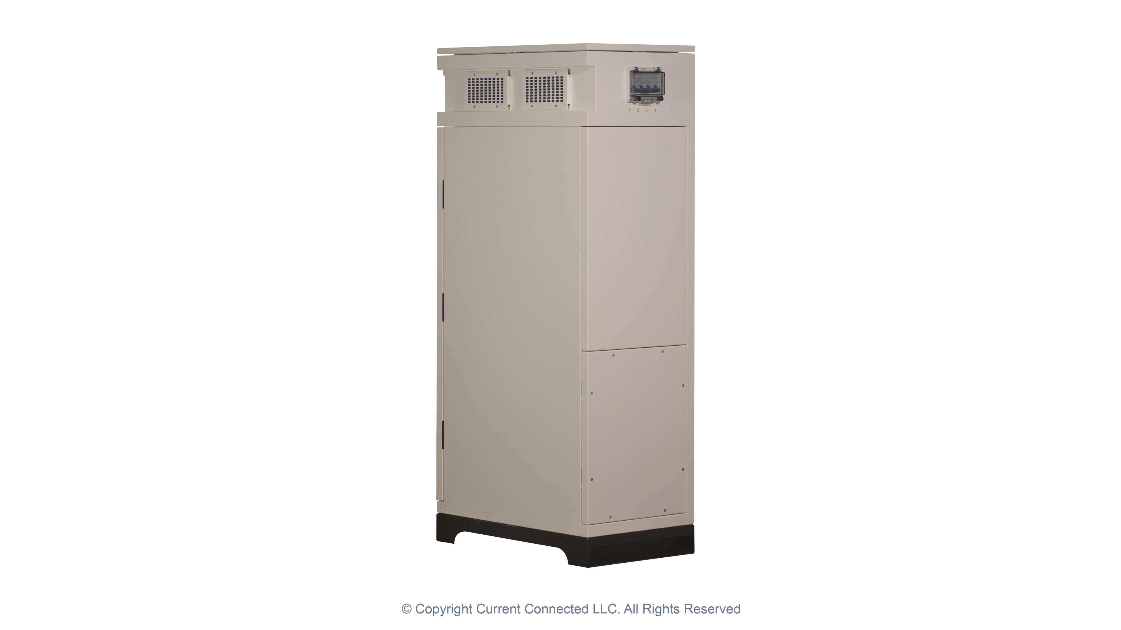 V-BOX-OC-Outdoor-Battery-Cabinet-ISO-BackRight High quality photo of the Pytes V-BOX-OC Back Right. Photographed by Current Connected