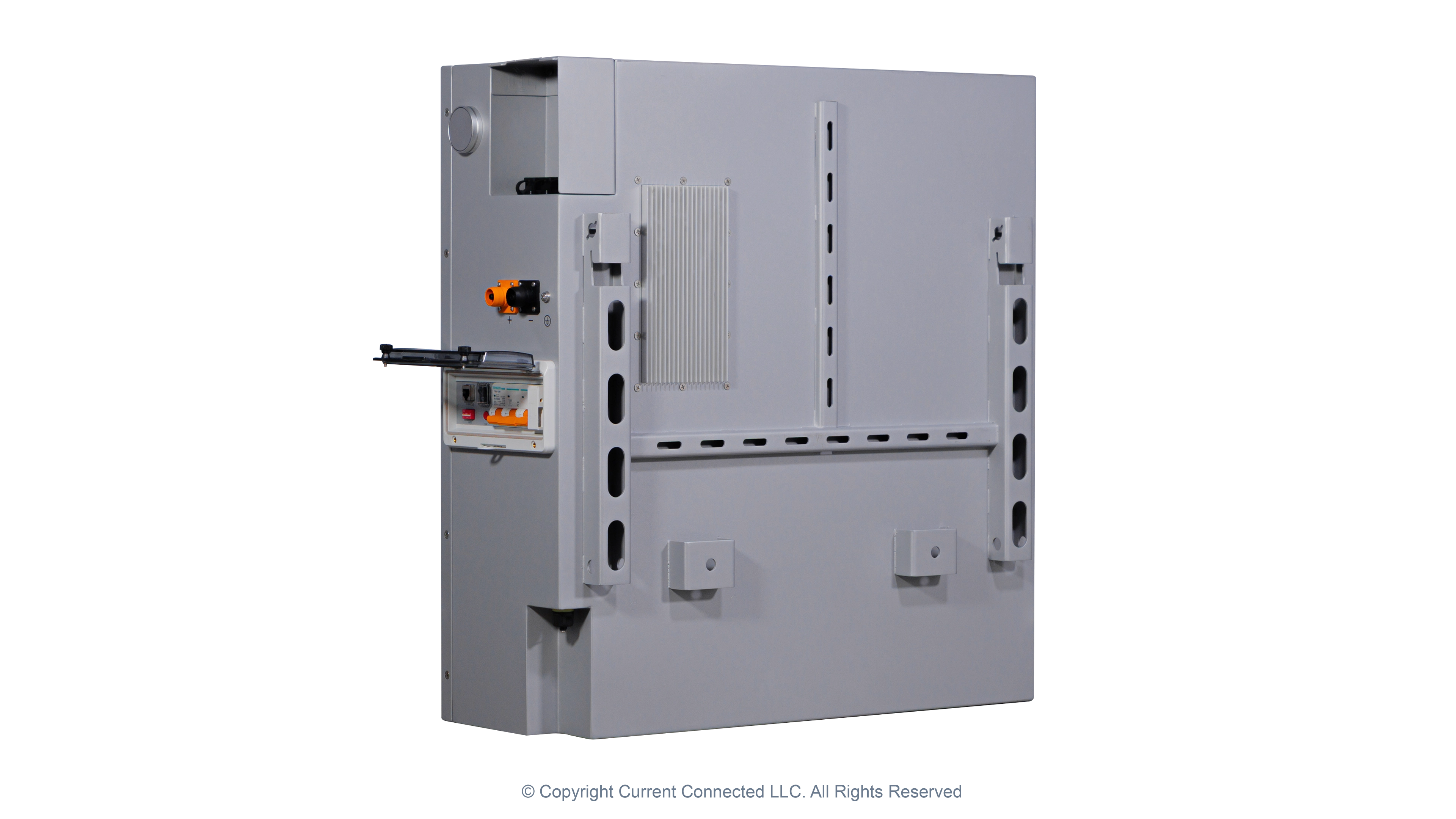 High quality photo of the Pytes V16 Lithium Battery Back Left View. Photographed by Current Connected