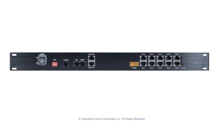 High quality photo of the Pytes Multi-Cluster Battery Communcation Hub Front View. Photographed by Current Connected