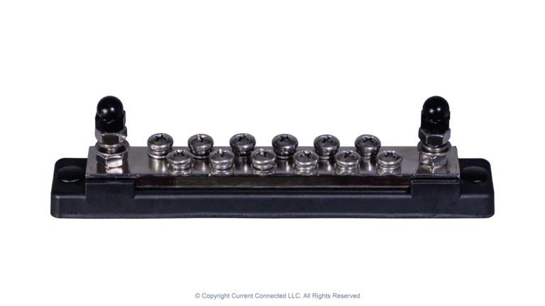 High quality photo of the Pytes 300A Busbars Top Angle View. Photographed by Current Connected