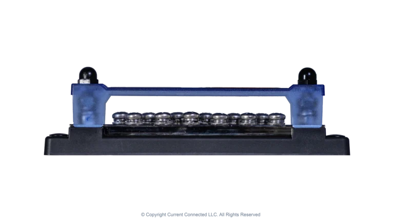 High quality photo of the Pytes 300A Busbars Front View. Photographed by Current Connected